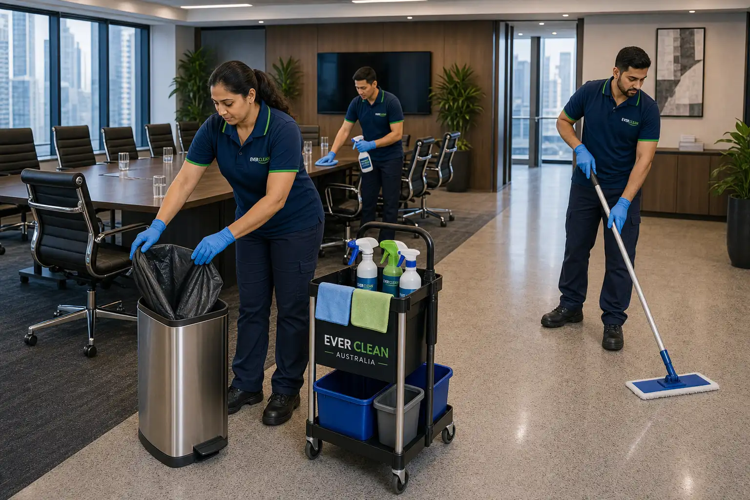 The Ever Clean Australia cleaning team in Chatswood